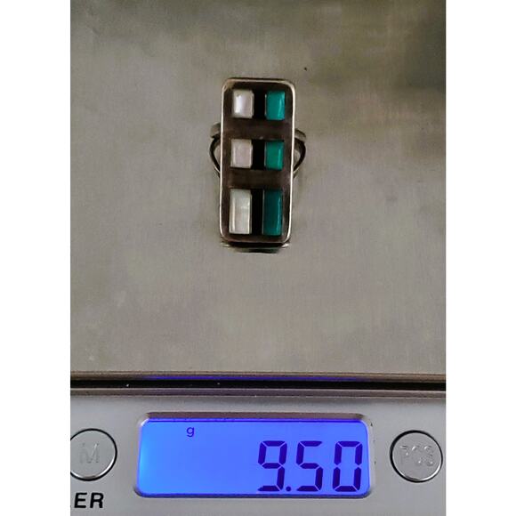 Vintage Native American Zuni WJ Panteah Ring - Picture 7 of 8